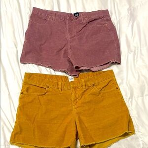 2 prs of shorts GAP Women's Shorts - Purple and Yellow